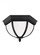 Wynfield traditional 2-light outdoor exterior ceiling ceiling flush mount in black finish with etche (38|79136-12)