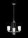 Franport transitional 3-light LED indoor dimmable ceiling chandelier pendant light in brushed nickel (38|3128903EN3-962)