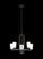 Franport transitional 5-light indoor dimmable ceiling chandelier pendant light in bronze finish with (38|3128905-710)