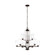 Franport transitional 9-light indoor dimmable ceiling chandelier pendant light in bronze finish with (38|3128909-710)