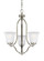 Emmons traditional 3-light LED indoor dimmable ceiling chandelier pendant light in brushed nickel si (38|3139003EN3-962)