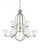 Emmons traditional 9-light LED indoor dimmable ceiling chandelier pendant light in brushed nickel si (38|3139009EN3-962)
