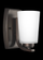 Franport transitional 1-light indoor dimmable bath vanity wall sconce in bronze finish with etched w (38|4128901-710)