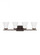 Bayfield contemporary 4-light LED indoor dimmable bath vanity wall sconce in bronze finish with sati (38|4411604EN3-710)