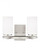 Alturas contemporary 2-light LED indoor dimmable bath vanity wall sconce in brushed nickel silver (38|4424602EN3-962)