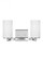 Hettinger transitional 2-light LED indoor dimmable bath vanity wall sconce in chrome silver finish w (38|4439102EN3-05)