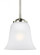 Emmons traditional 1-light LED indoor dimmable ceiling hanging single pendant light in brushed nicke (38|6139001EN3-962)