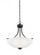 Geary transitional 3-light indoor dimmable ceiling pendant hanging chandelier pendant light in bronz (38|6616503-710)