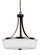 Hettinger transitional 3-light LED indoor dimmable ceiling pendant hanging chandelier pendant light (38|6639103EN3-710)