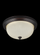 Geary transitional 1-light LED indoor dimmable ceiling flush mount fixture in bronze finish with amb (38|77063EN3-710)