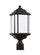 Kent traditional 1-light LED outdoor exterior post lantern in oxford bronze finish with satin etched (38|82529EN3-746)