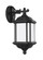 Kent traditional 1-light LED outdoor exterior medium wall lantern sconce in black finish with satin (38|84530EN3-12)