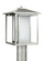 Hunnington contemporary 1-light LED outdoor exterior post lantern in weathered pewter grey finish wi (38|89129EN3-57)