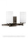 Alturas contemporary 2-light indoor dimmable bath vanity wall sconce in brushed oil rubbed bronze (38|4424602-778)
