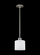 Canfield modern 1-light indoor dimmable ceiling hanging single pendant light in brushed nickel silve (38|6128801-962)