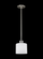 Canfield modern 1-light indoor dimmable ceiling hanging single pendant light in brushed nickel silve (38|6128801-962)