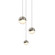 3-Light Round Assorted LED Pendant (107|2914.13-AST)