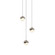 3-Light Round Small LED Pendant (107|2914.13-SML)