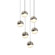 6-Light Round Medium LED Pendant (107|2915.13-MED)