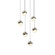 6-Light Round Small LED Pendant (107|2915.13-SML)