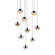 9-Light Round Small LED Pendant (107|2916.01-SML)