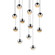 12-Light Round Small LED Pendant (107|2917.01-SML)