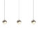 3-Light Rectangle Medium LED Pendant (107|2920.13-MED)