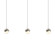 3-Light Rectangle Small LED Pendant (107|2920.13-SML)