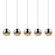 5-Light Rectangle Large LED Pendant (107|2921.01-LRG)