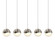 5-Light Rectangle Large LED Pendant (107|2921.13-LRG)