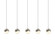 5-Light Rectangle Small LED Pendant (107|2921.13-SML)