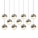 11-Light Rectangle Large LED Pendant (107|2922.13-LRG)