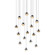 16-Light Square Small LED Pendant (107|2923.01-SML)