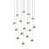 16-Light Square Small LED Pendant (107|2923.13-SML)