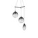 Medium 3-Light Tri-Spreader LED Pendant (107|2995.25K-MED)