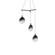 Small 3-Light Tri-Spreader LED Pendant (107|2995.25K-SML)