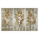 Uttermost Champagne Leaves Modern Art S/3 (85|35334)