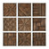 Uttermost Bryndle Rustic Wooden Squares Set/9 (85|04115)