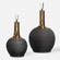 Uttermost Arnav Matte Black Bottles Set/2 (85|18923)