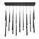 CASCADE 23LGT LINEAR PENDANT 3500K (3612|PD-41723L-BK)