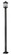 1 Light Outdoor Post Mounted Fixture (276|531PHBS-536P-BK)