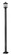 1 Light Outdoor Post Mounted Fixture (276|531PHMS-536P-BK)
