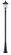 3 Light Outdoor Post Mounted Fixture (276|533PHB-519P-BK)