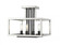 4 Light Semi Flush Mount (276|456SF-BN-BK)