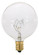 15 Watt G16 1/2 Incandescent; Clear; 2500 Average rated hours; 98 Lumens; Candelabra base; 130 Volt (27|A3921)