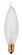 15 Watt CA8 Incandescent; Frost; 1500 Average rated hours; 95 Lumens; Candelabra base; 120 Volt (27|S3277)