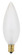 15 Watt BA9 1/2 Incandescent; Frost; 1500 Average rated hours; 114 Lumens; Candelabra base; 120 Volt (27|S3291)