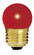 7.5 Watt S11 Incandescent; Ceramic Red; 2500 Average rated hours; Medium base; 120 Volt (27|S3611)