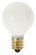 10 Watt G8 Incandescent; Gloss White; 1500 Average rated hours; 50 Lumens; Candelabra base; 120 Volt (27|S3864)
