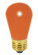 11 Watt S14 Incandescent; Ceramic Orange; 2500 Average rated hours; Medium base; 130 Volt; 4-Pack (27|S3964)